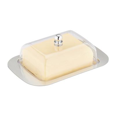 TEMU Stainless Steel & Plastic Butter Dish Image