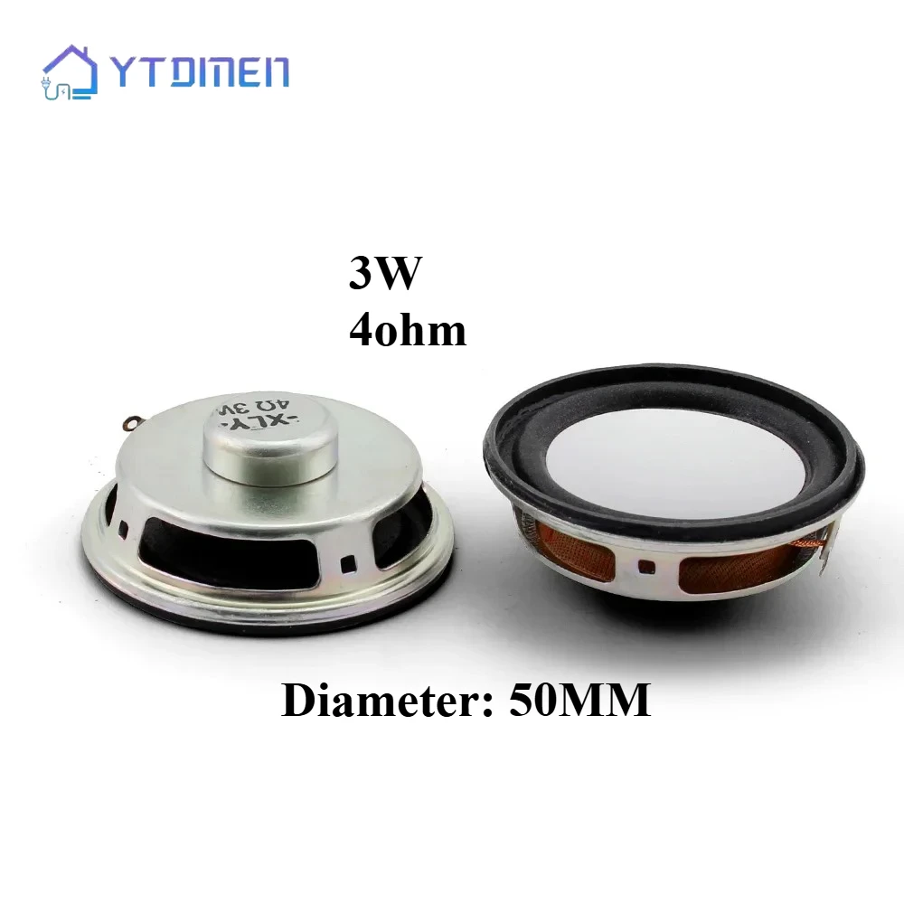 2PCS 3W 4R Mini Lautsprecher Durchmesser 50MM Mini Power Verstärker Lautsprecher Trompete 3W 4ohm 5CM Lautsprecher für Arduino Kit Image