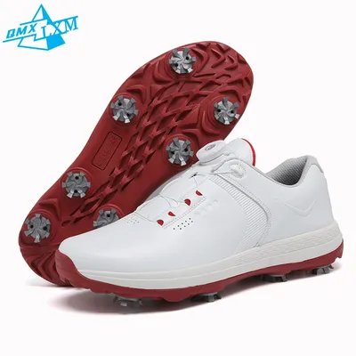 LiXingMing Golf Shoes Men Waterproof Cleats Golf Sport Footwear Lightweight Walking Outdoor Golf Training Sneakers 39-48#