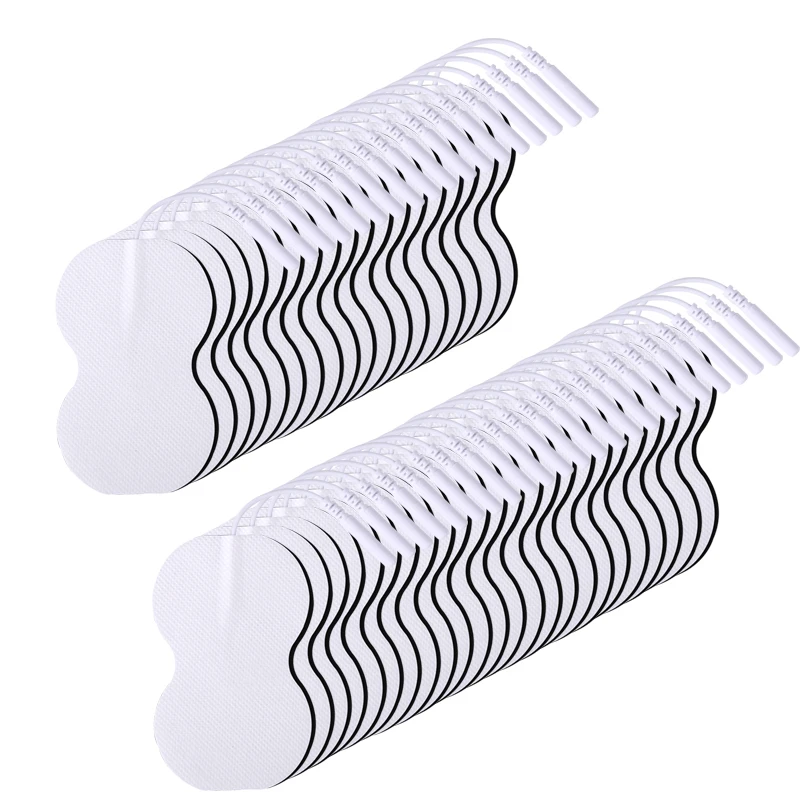 5,5 x 9 cm Vliesstoff-Klebegel-Ersatzpflaster für Tens Unit EMS Akupunkturpflaster, leitfähige Gel-Tens-Maschinen Image