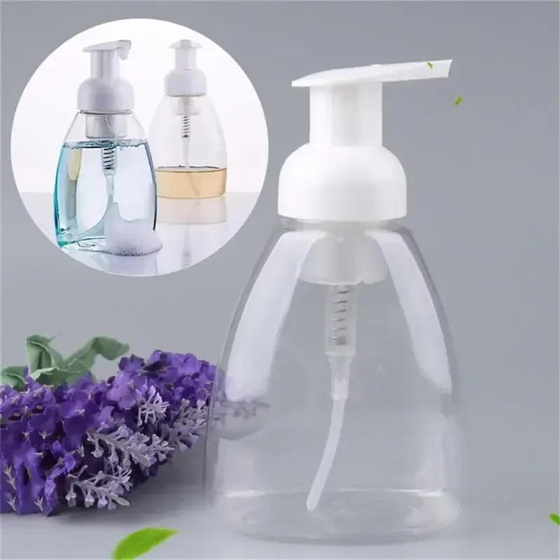 300 ml Schaum Flasche Transparent Mousse Blase Flasche PET Kunststoff Hand Waschen Flüssigkeit Flaschen Gesichts Reiniger Seife Flüssigkeit Flaschen Image