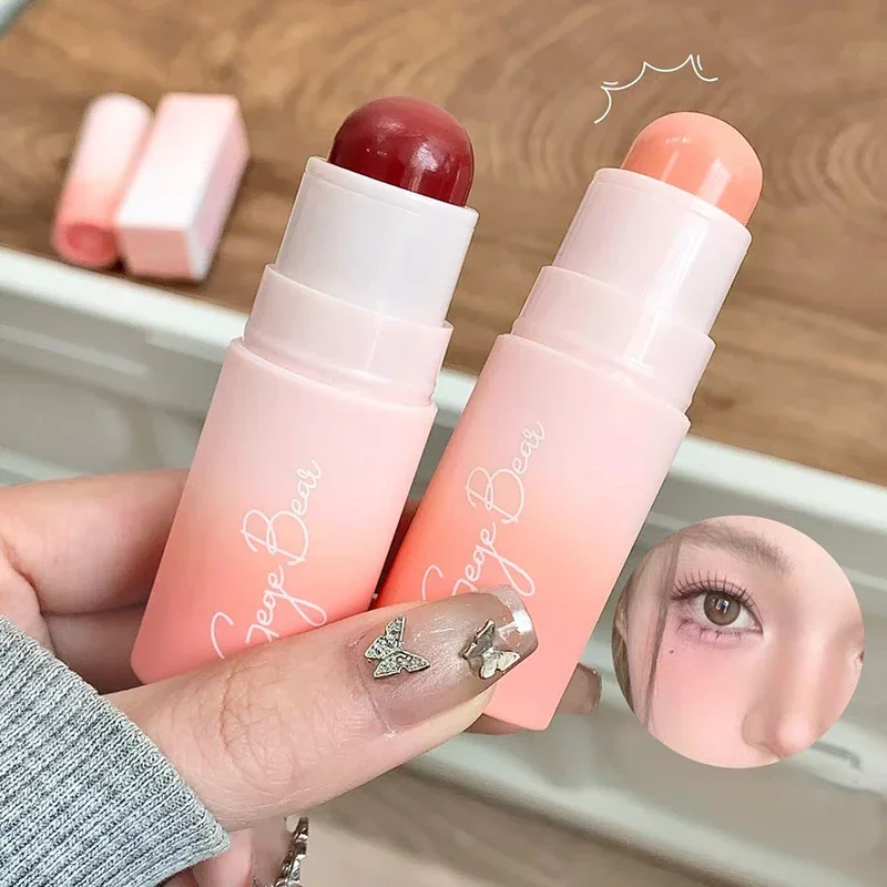 Smooth Blush Stick Rauchrosa Rouge-Creme, langlebig, wasserfest, natürliche Aufhellung, erweiterbare Farbe, Gesichts-Rouge-Wangenkontur Image