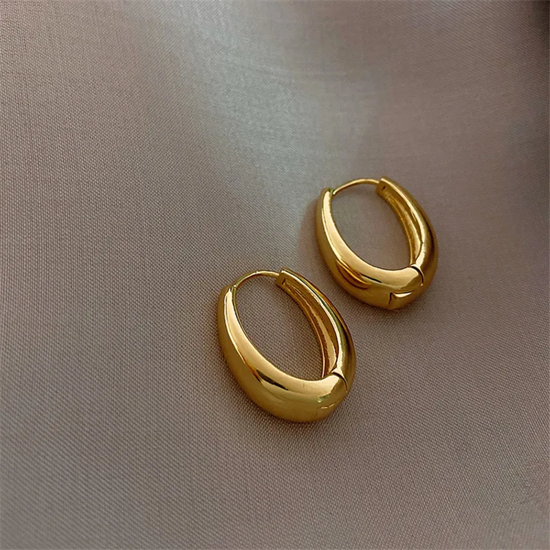 2024 heißer Verkauf Mode Metall Tropfen Ohrringe für Frau Vintage Hoop Ohrring Trend Klassische Party Hochzeit Anhänger Schmuck Geschenk Image