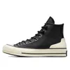 Converse Chuck 70 Leder Herren Damen Hohe Freizeitschuhe Schwarz Weiß Bequeme Sport-Skateboard-Sneaker
