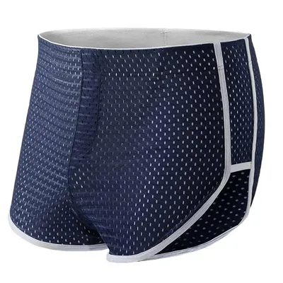 2PCSHerren Arro Hose, Eisseiden-Unterhose, Jungen-Sommer, viereckige kurze Hose für Teenager mit lockeren Schlitzen Image