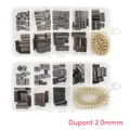 380/410 pièces Dupont 2.0 boîtier coque en plastique pas de 2.0mm simple Double rangée Dupont connecteur jeu de bornes