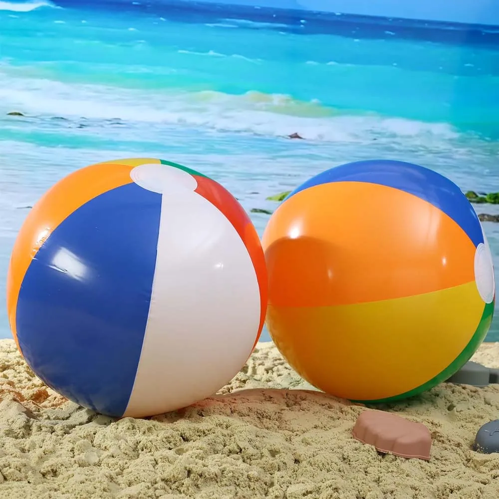 12 stücke/6 stücke Vier Farbe Strand Ball Aufblasbare Strand Ball Für Schwimmbad Wasser Sport HO Strand Ball 20 aufblasbare Strand Ball-Sum