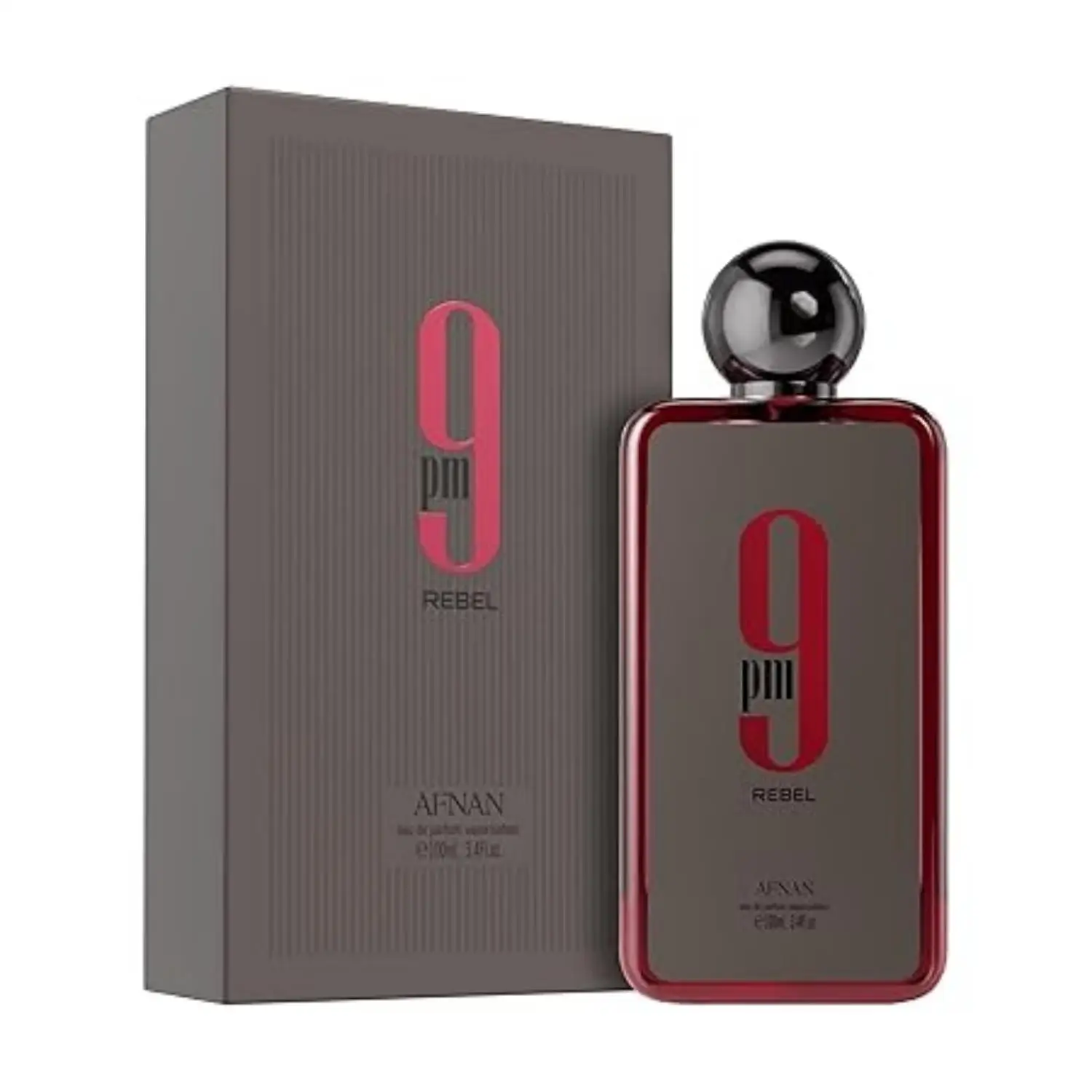 100 ml Afnan 9 PM Rebel Unisex Eau De Parfum Original Arabisches Parfüm Hochwertiges Markenparfüm für Männer für Frauen Urlaubsgeschenke