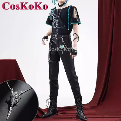 CosKoKo Xiao Cosplay Spiel Genshin Impact Kostüm Musik Festival Mode Hübsches tägliches Outfit Halloween Party Rollenspiel Kleidung Image