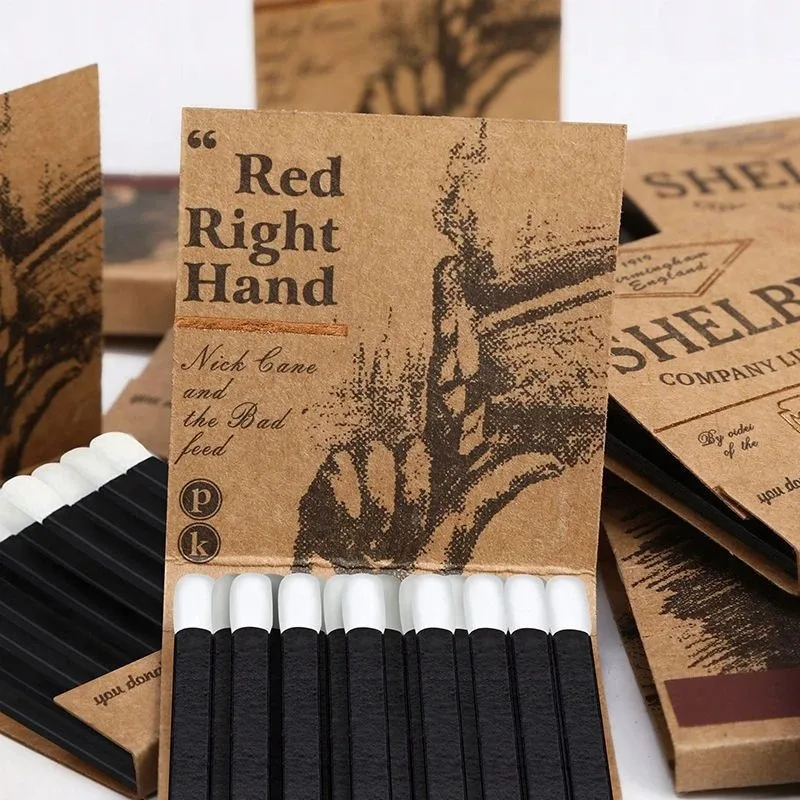 Hochwertiges, personalisiertes Retro-Match (15 Stück/Karton), kreative Einweg-Matchbox, Geschenk, Geburtstag, Hochzeit, Geschenke für Gäste, Partygeschenke Image