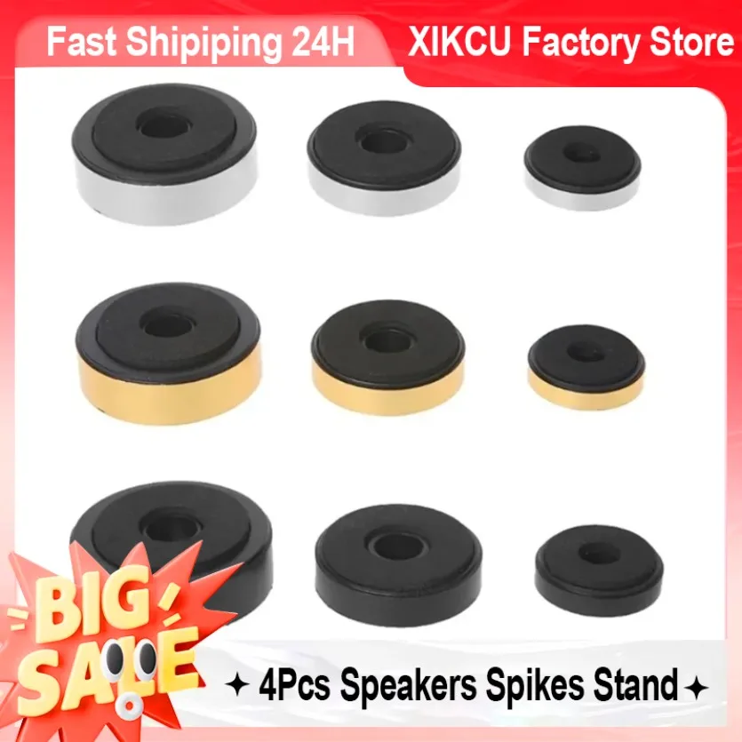 XIKCU 4Pcs Lautsprecher Reparatur Teile Zubehör DIY Für Heimkino Sound System Lautsprecher Spikes Stand Füße Audio Aktive Image