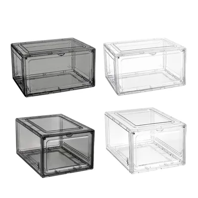 Clear Stackable Shoe Organizer Shoe Containers Bins Holders Display Shoe Box for Heels Plastic Heels Box Boot Shoe Storage Boxes