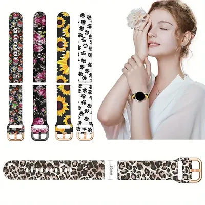 18mm 20MM 22mm band Für Redmi Uhr 5 lite/Xiaomi Mi Uhr 5 Aktive Armband Gedruckt silikon Armband Sport strap Zubehör Image
