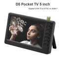 1PC Pocket TV D5 5 pollici DVB-T2 ATSC ISDB-T digitale e analogica Mini piccola televisione per auto TV portatile supporto USB TF MP4 AC3