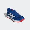 Hallenschuh ADIDAS PERFORMANCE, Gr. 47, royal blau, cloud weiß, pure ruby, Textil, Synthetik, sportlich, Schuhe