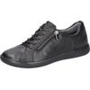 Schnürschuh WALDLÄUFER "H-CLOE", Damen, Gr. 6 (39), schwarz, Nappaleder, Textil, unifarben, klassisch, Schuhe, Sneaker, Halbschuh, Bequemschuh in Komfortweite H (= sehr weit)