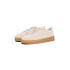 Plateausneaker TOMMY HILFIGER "MODERN COURT SNEAKER SUEDE", Damen, Gr. 39, beige, Veloursleder, unifarben, sportlich, Schuhe, Freizeitschuh, Halbschuh, Schnürer mit weich gepolstertem Schaftrand