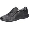 Schnürschuh WALDLÄUFER "H-CLOE", Damen, Gr. 7,5 (41), schwarz, Nappaleder, Textil, unifarben, klassisch, Schuhe, Sneaker, Halbschuh, Bequemschuh in Komfortweite H (= sehr weit)