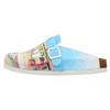 Hausschuh DOGO "Comfie Burano Island Damen Hausschuhe / Female", Damen, Gr. 40, Normalschaft, blau, Lederimitat, Schuhe, Vegan