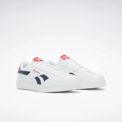Trainingsschuh REEBOK CLASSIC "REEBOK SMASH EDGE", Gr. 39, ftwrweiß, vectornavy, vectorrot, Synthetik, sportlich, Schuhe Image