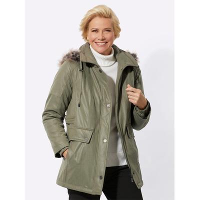 Langjacke CLASSIC, Damen, Gr. 44, grün (khaki), 92% Polyester, 8% Polyamid, Wattierung:100% Polyester, unifarben, Langarm, Jacken Image