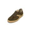 Sneaker MARC O'POLO "aus softem Veloursleder", Herren, Gr. 46, schwarz mossy olive, schwarz cashmere, Obermaterial: 100% Leder (Rind), unifarben, Schuhe