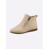 Stiefelette ANDREA CONTI, Damen, Gr. 37, beige (ecru), Leder, Glattleder, Rindsleder, sportlich, Schuhe