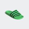 Badesandale ADIDAS ORIGINALS "ADILETTE SLIDES", Gr. 39, screaming grün, core schwarz, screaming grün, Synthetik, sportlich, Schuhe