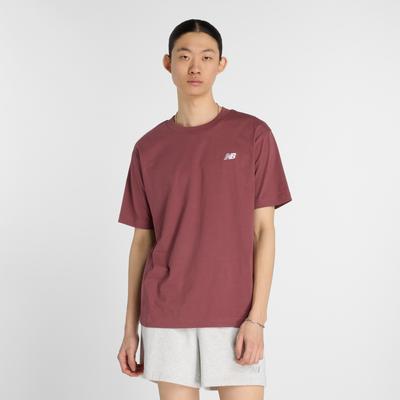 T-Shirt NEW BALANCE "Sport Essentials Cotton T-Shirt", Herren, Gr. L, washed burgundy, Obermaterial: 100% Baumwolle, sportlich, Shirts Image