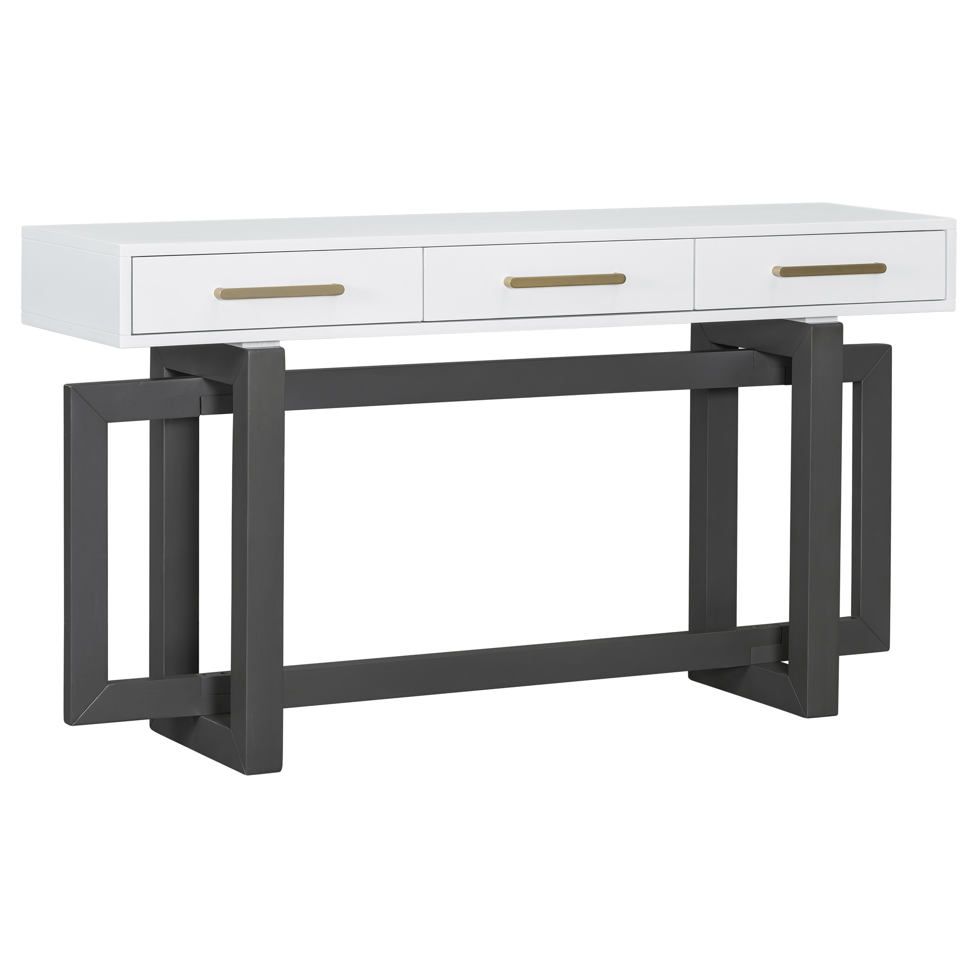 Elegant Console Table with Three Drawers