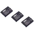 3x batteria compatibile con Siemens Gigaset SL30, Active m, M1, SL3501, M1 Professional telefono