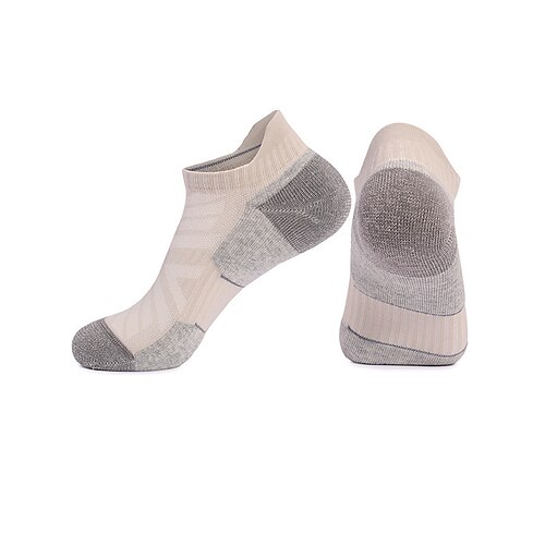 1 Paar Herren Damen Socken aus Merinowolle laufsocken Thermowarm Atmungsaktiv Anti Blister Dicht Außen Knöchel Patchwork Merino Wolle Marineblau Schwarz Weiß für Ski / Snowboard Laufen Camping Image