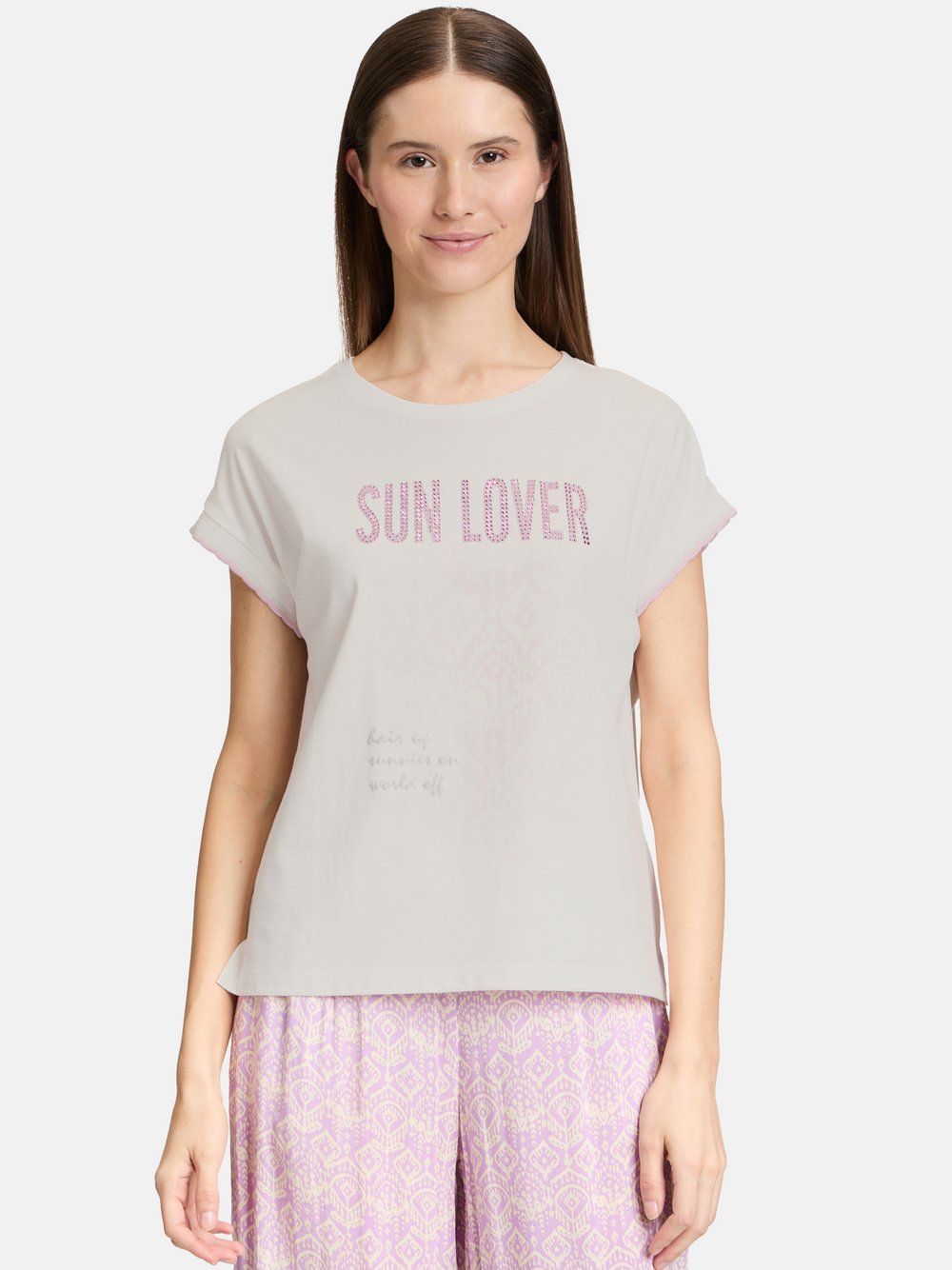 Cartoon Printshirt Damen grau, 44 Image