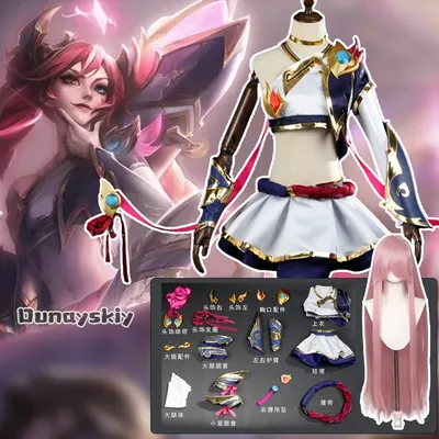 LOL Jinx T1 Champion Jinx Cosplay Kostüm JK Matrosenanzug Kampfkleidung Spiel Halloween Frauen Image