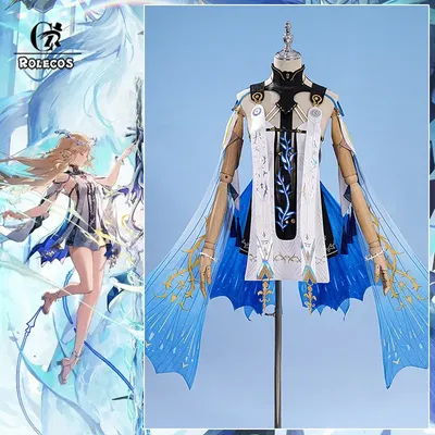 ROLECOS Spiel Wuthering Waves Cartethyia Cosplay Kostüm The Blessed Maiden Cartethyia Kleid Frauen Halloween Party Outfit Image