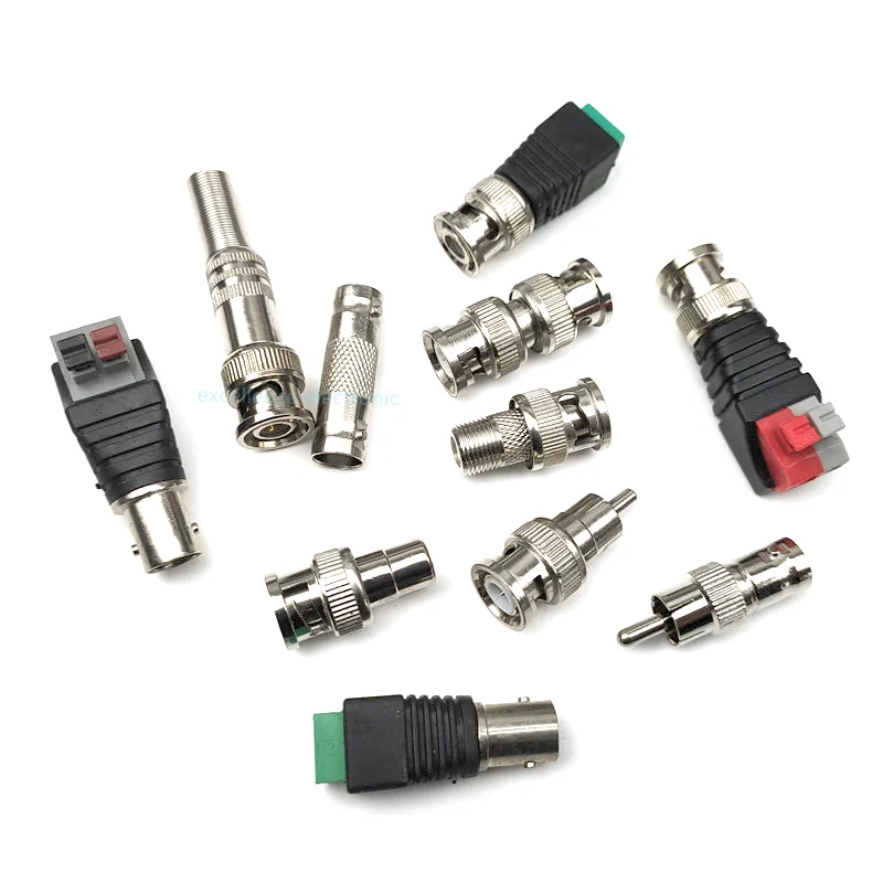 10 stücke BNC RCA Männlich Weiblich auf BNC RCA männlich Weiblich Adapter Stecker Koax Kabel Video audio draht Konverter Stecker für CCTV Kamera Image