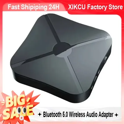 XIKCU KN319 Bluetooth Sender Empfänger 2 in 1 Stereo Audio Receiver Konverter Wireless Adapter Mit RCA 3,5 MM AUX Für Auto Image