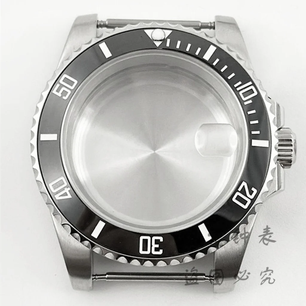 40 mm NH35-Gehäuse, Edelstahl, Saphirglas, wasserdicht, für NH34 NH35 NH36 ETA2824 Uhrwerk, 28,5 mm Zifferblatt, Sub-Taucher-Uhrengehäuse Image
