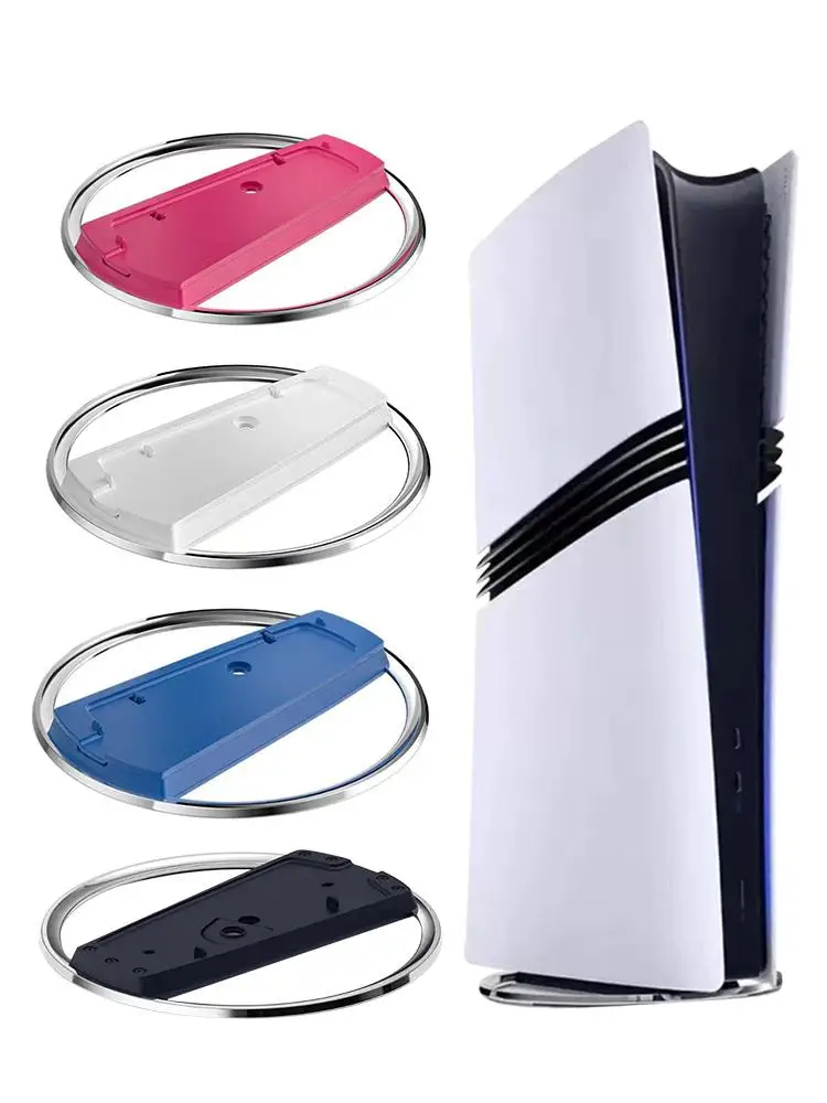 Für PS5 Pro/slim Host Metall Aufrecht Ständer Nicht-slip Basis Vertikale Wärmeableitung Spielkonsole Desktop Aufrecht stehen Für P5 Pro Image