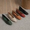 Frau Elegante Sommer Französisch Karree Grün Mary Janes Nette Casual Wohnungen Weibliche Retro Schuhe Niedrigen Absätzen Weichen Sohlen Flache Schuhe