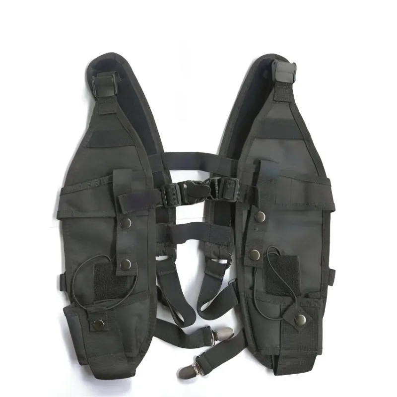 Walkie Talkie Tasche Taktische Brusttasche Doppelte Schulter Brust für Baofeng BF-888S UV-5R UV-21 UV-9R PRO Zwei-Wege-Radio-Tasche Image