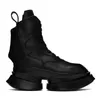 Punk-Motorrad-Martin-Stiefel aus atmungsaktivem Leder mit dicker Sohle, Schnürreißverschluss, erhöhte Höhe, bequeme Schuhe