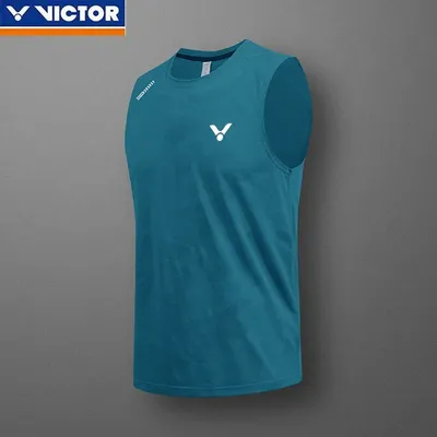 VICTOR Quick-drying Breathable Sports Casual Sleeveless Vest Men's Running Fitness Badminton table tennis Simple Printing Vest