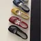 Ballerine casual con punta divisa Scarpe da donna Fascia incrociata in pelle Mary Janes Scarpe Donna Streetwear Mocassini eleganti Scarpe da donna