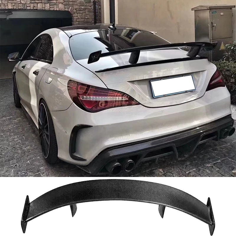GT Spoiler per Mercedes Benz CLA Wing CLA45 W117 C117 100% coperchio del bagagliaio posteriore in fibra di carbonio rCLA180 CLA200 CLA250 CLA260 2013-2023