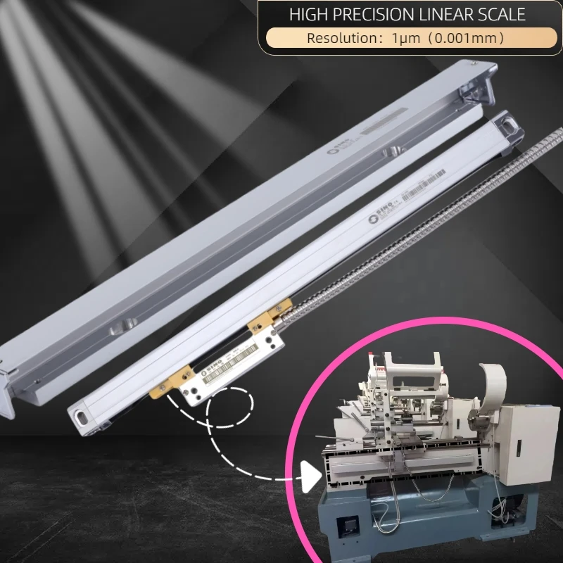 【KA-500】 70 120 170 220 270 320 370 420 mm 1 Mikron TTL DRO lineare Glaswaage KA500 0,001 mm optisches Encoder-Lineal Image