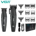 VGR tondeuse homme tondeuse cheveux hommes tondeuse Tondeuse à cheveux Professionnelle Électrique Tondeuse à cheveux Barbier Machine de coupe de cheveux 9000 tr/min Coupe de cheveux Métal Tondeuse