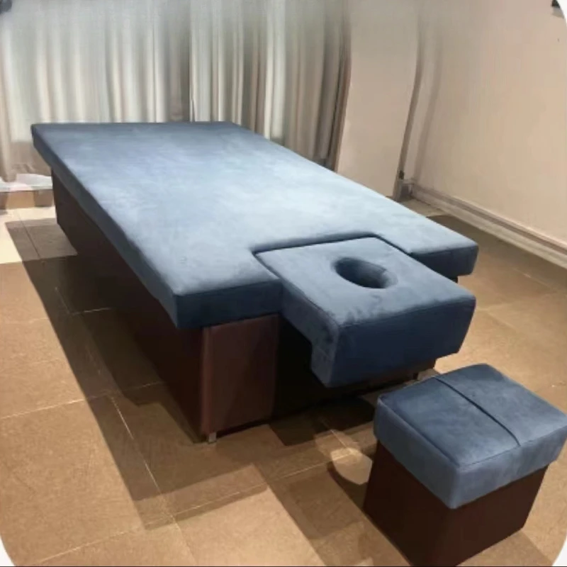 Multifunktionales integriertes thailändisches Massagebett, integriertes Schönheitsbett, Maniküre-Bett, menschliches, verdicktes SPA-Spa-Bett Image