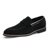 Herren Loafer Luxus Marke Outdoor Casual Schuhe Wildleder Leder Wanderschuhe Schnürung Business
