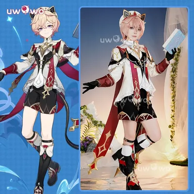 UWOWO Dahlia Collab-Serie: Spiel Genshin Impact Dahlia Cosplay Kostüm Kleidung für Damen Outfit Image